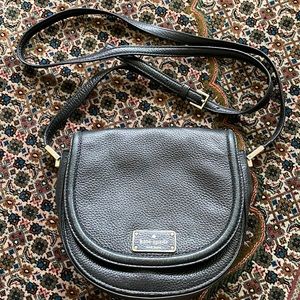 Kate Spade Black Leather Crossbody Purse